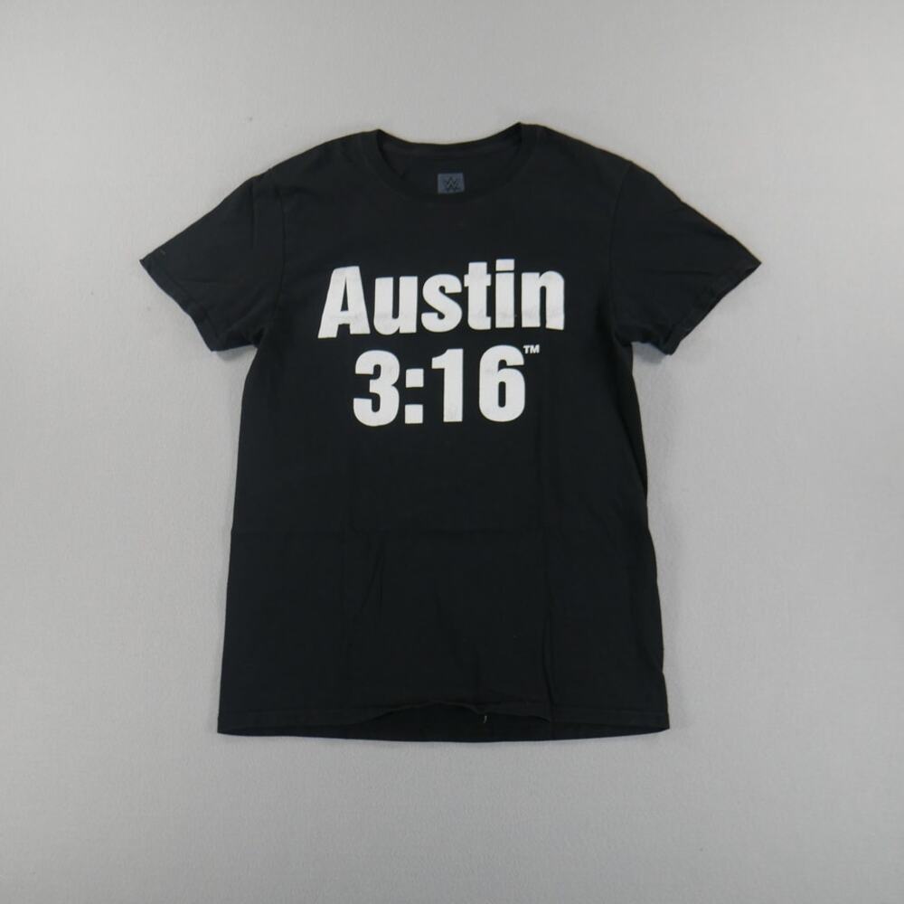 WWE Stone Cold Steve Austin 3:16 Skull Graphic Mens Size Small Black/White